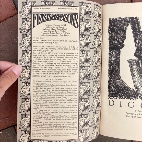 1981 Working Feasts & Seasons Cahill & Co Woodcut Literary Queen Victoria Craft - Picture 9 of 10